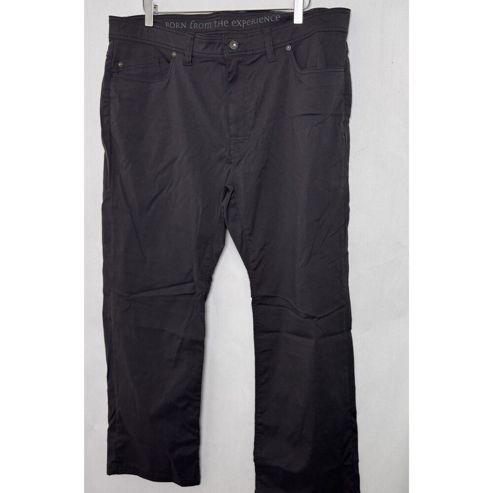 PrAna Brion Slim Fit Pants Mens 40x30 Hiking Gray Nylon Stretch Trail